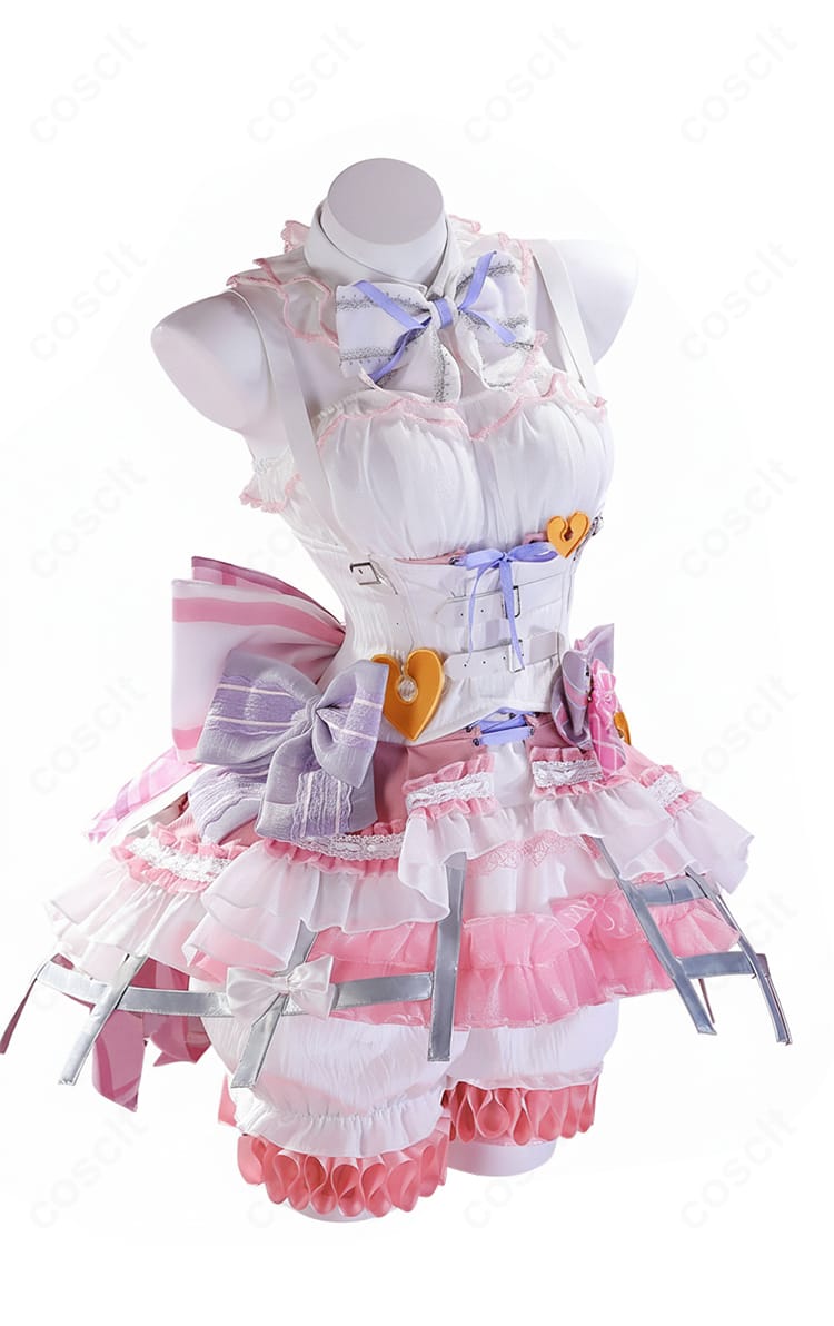 プロセカ 暁山瑞希 ハイド・クリノリン コスプレ衣装 正面全体図｜繊細な装飾とドレスのシルエットをチェック