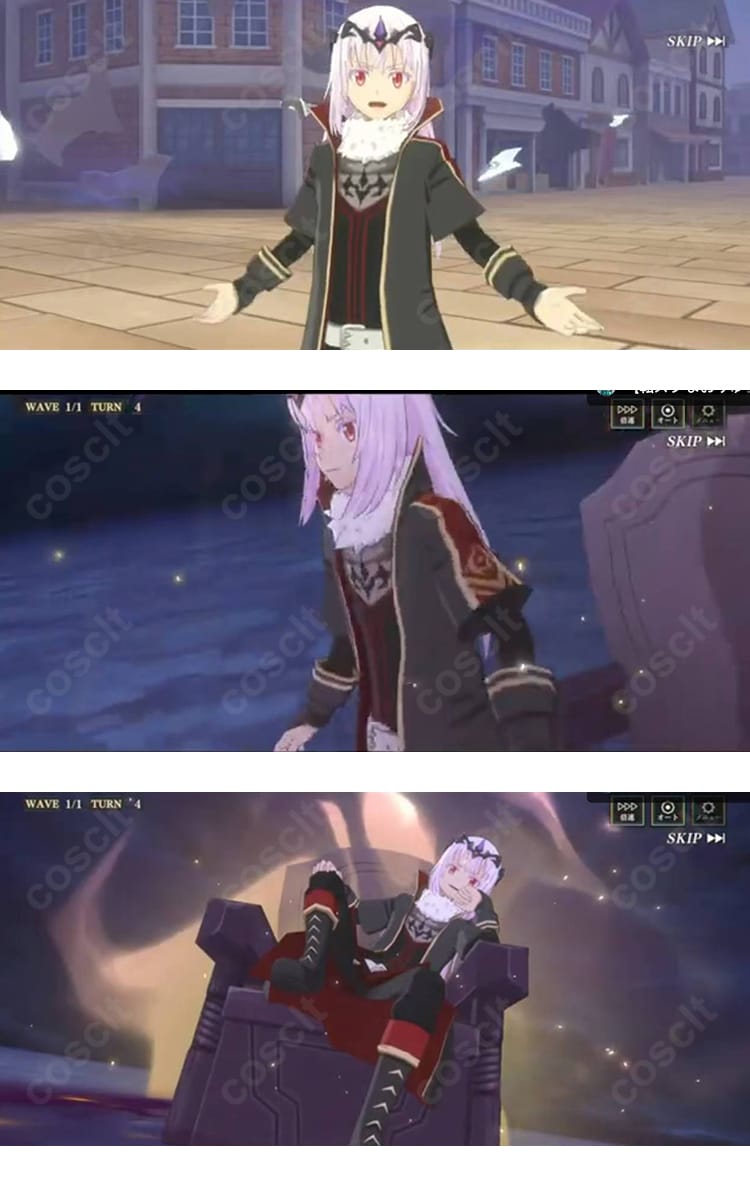 エミルス 黒白ノ覇王 コスプレ 衣装×シーン撮影 正面カット|世界観を再現