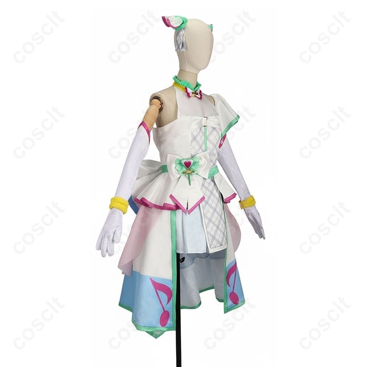 キミとアイドルプリキュア♪ キュアズキューン コスプレ衣装｜華やかステージ＆戦闘スタイル【オーダーメイド可・送料無料】 - 2枚目の画像