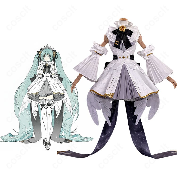 初音ミクシンフォニー10周年『プレイオン』ビジュアルとコスプレ衣装の比較画像|高再現度デザインでファン必見。