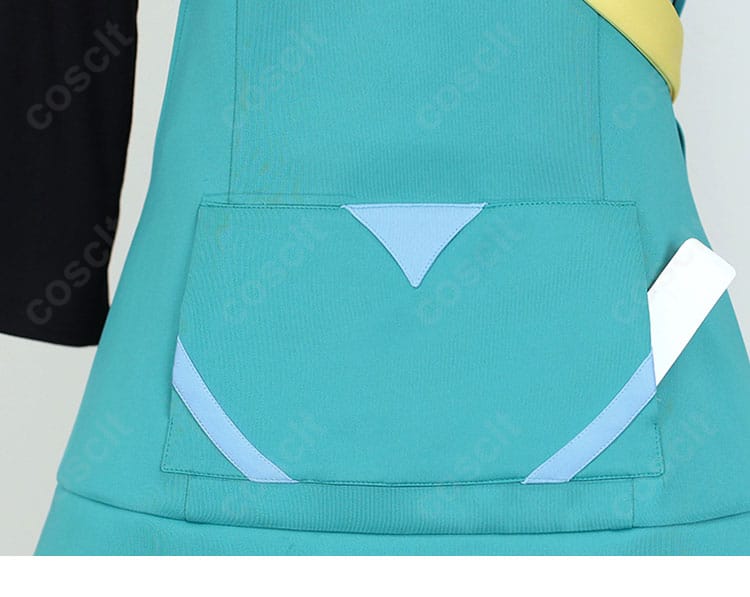 衣装のポケットと飾り部分の拡大図|ポケモン コスプレ 高品質仕上げ