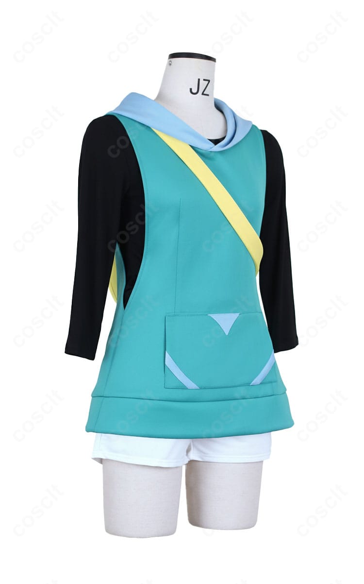 ポケモン リコ メガボルテージVer コスプレ衣装 側面からのシルエット|立体感あるデザイン