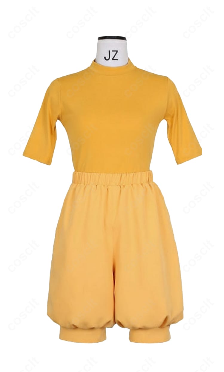 大福 映画ver. コスプレ衣装 内搭黄色Tシャツとパンツの細部画像|快適で動きやすい設計