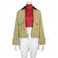 COSCLT 【ポケモンZA／レジェンズZA】タウニー 初期衣装 コスプレ衣装（コート・インナー・ショートパンツ・ウエストポーチ） - 1枚目の画像（サムネイル）