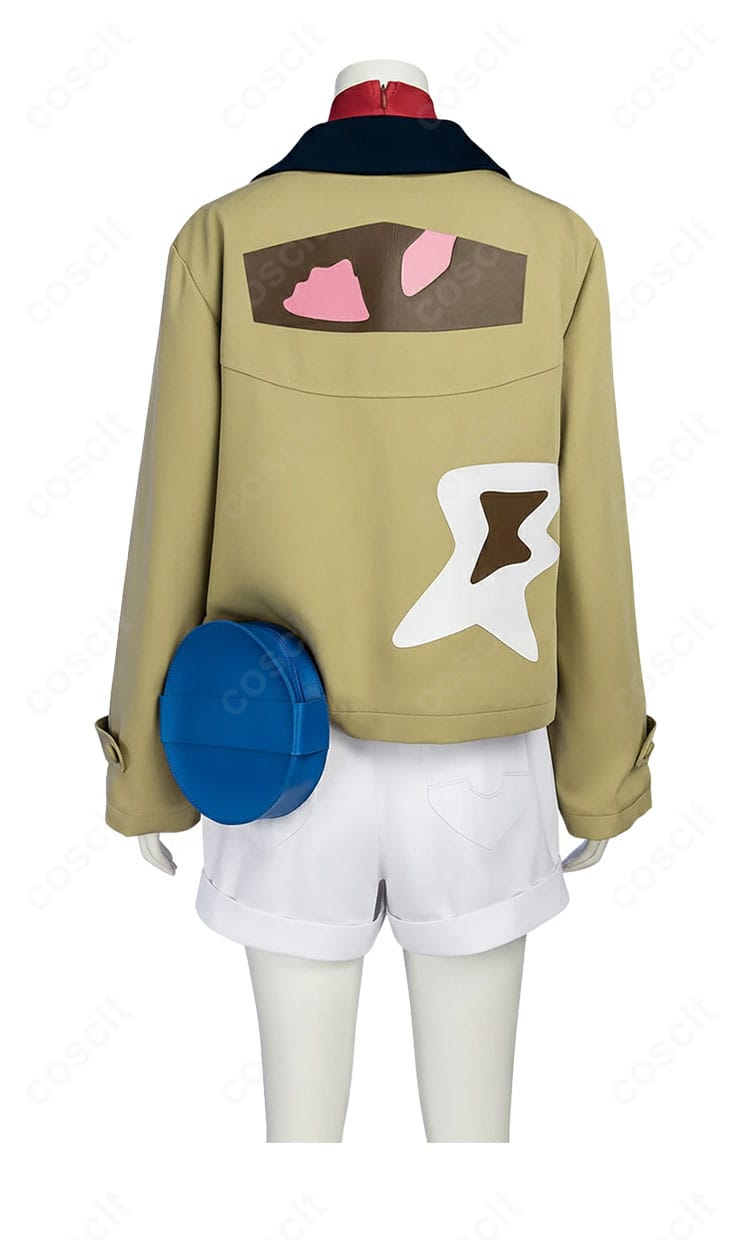 ポケモンレジェンズZA タウニー コート 背面装飾詳細|後ろ姿まで美しく見せる縫製とライン。