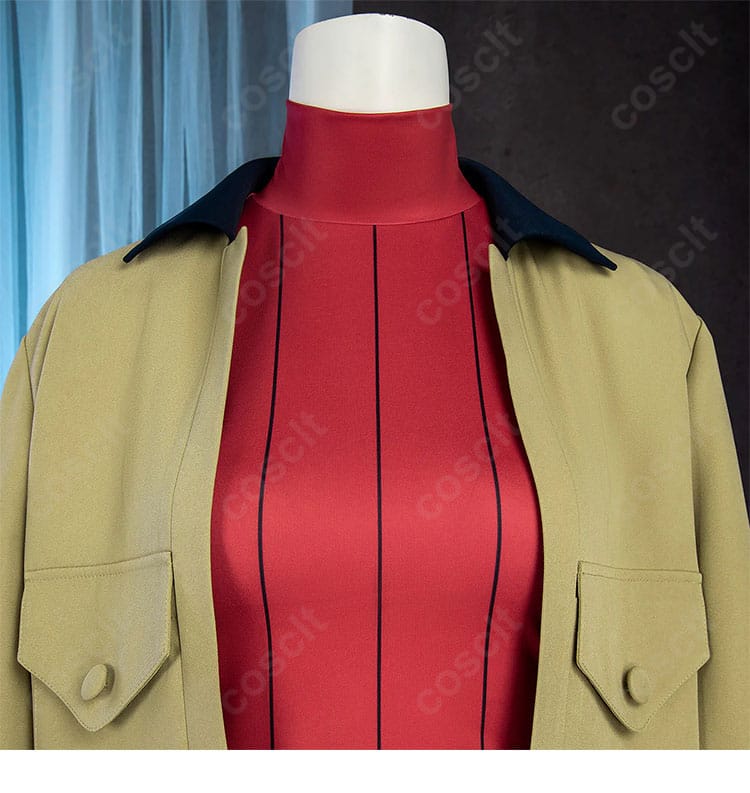 タウニー コスプレ 衣装 衣領ディテール|襟元の形状と配色バランスを忠実に再現。