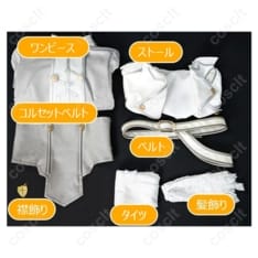 【COSCLT公式】ソードアート・オンライン ムーン・クレイドル編 結城明日奈 “星王妃”コスプレ衣装（アスナ／SAO／ソードアートオンライン）送料無料 - 5枚目の画像（サムネイル）