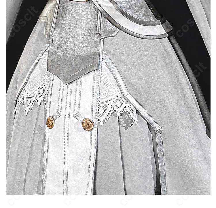 ソードアート・オンライン ムーン・クレイドル 星王妃アスナ コスプレ衣装 裾部分ディテール|流れるような布地が優雅さを演出