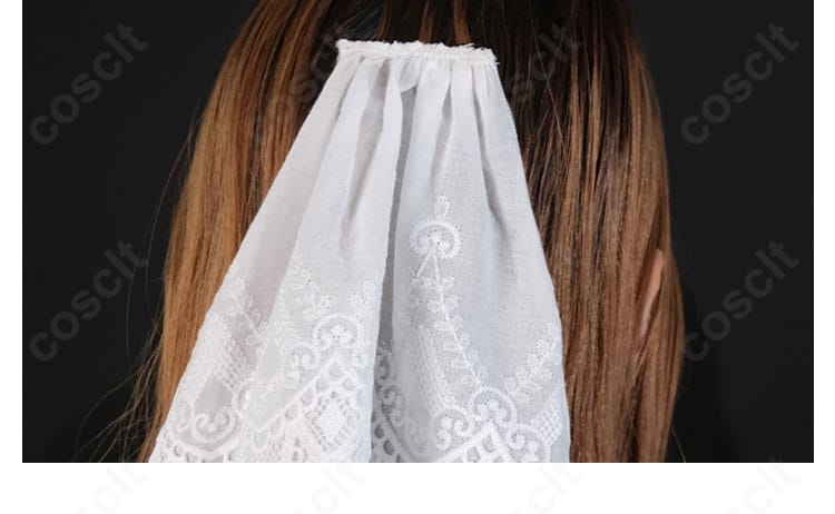 アスナ 星王妃 コスプレ衣装 髪飾りディテール|華やかな髪飾りが女王らしさを引き立てる