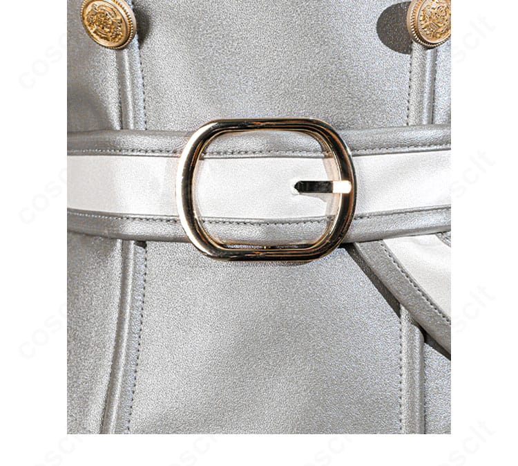 アスナ 星王妃 コスプレ衣装 腰封装飾ディテール|ゴールドの装飾が映える豪華デザイン