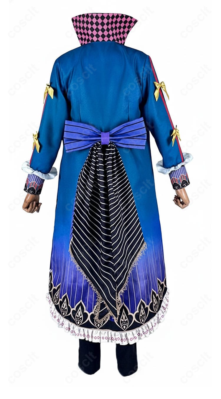 商品服装の背面デザインが分かる悪魔執事と黒い猫 ナック・シュタイン コスプレ衣装|後ろ姿まで美しく再現