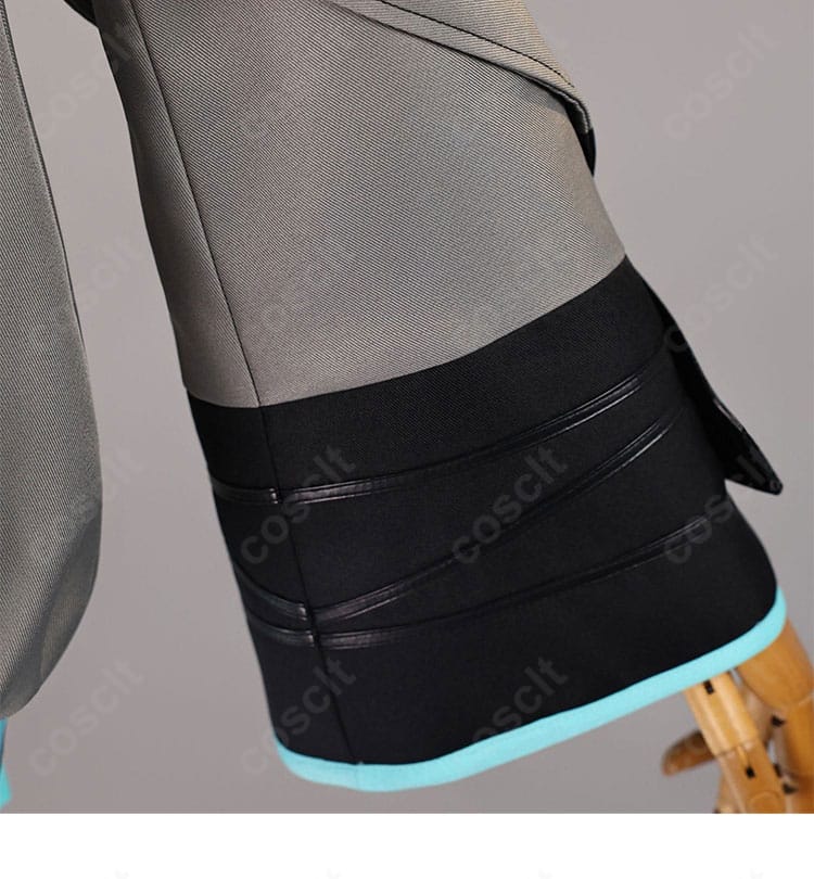 初音ミク コスプレ衣装 袖口装飾ディテール|丁寧な縫製で自然な仕上がり