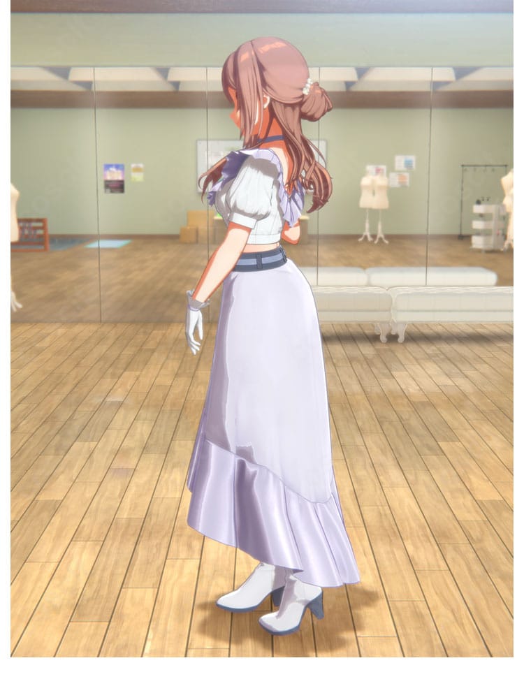 姫崎莉波(りなみ)clumsy trick衣装の右側から見た姿|学マス Rinami コスプレ衣装 ディテール再現