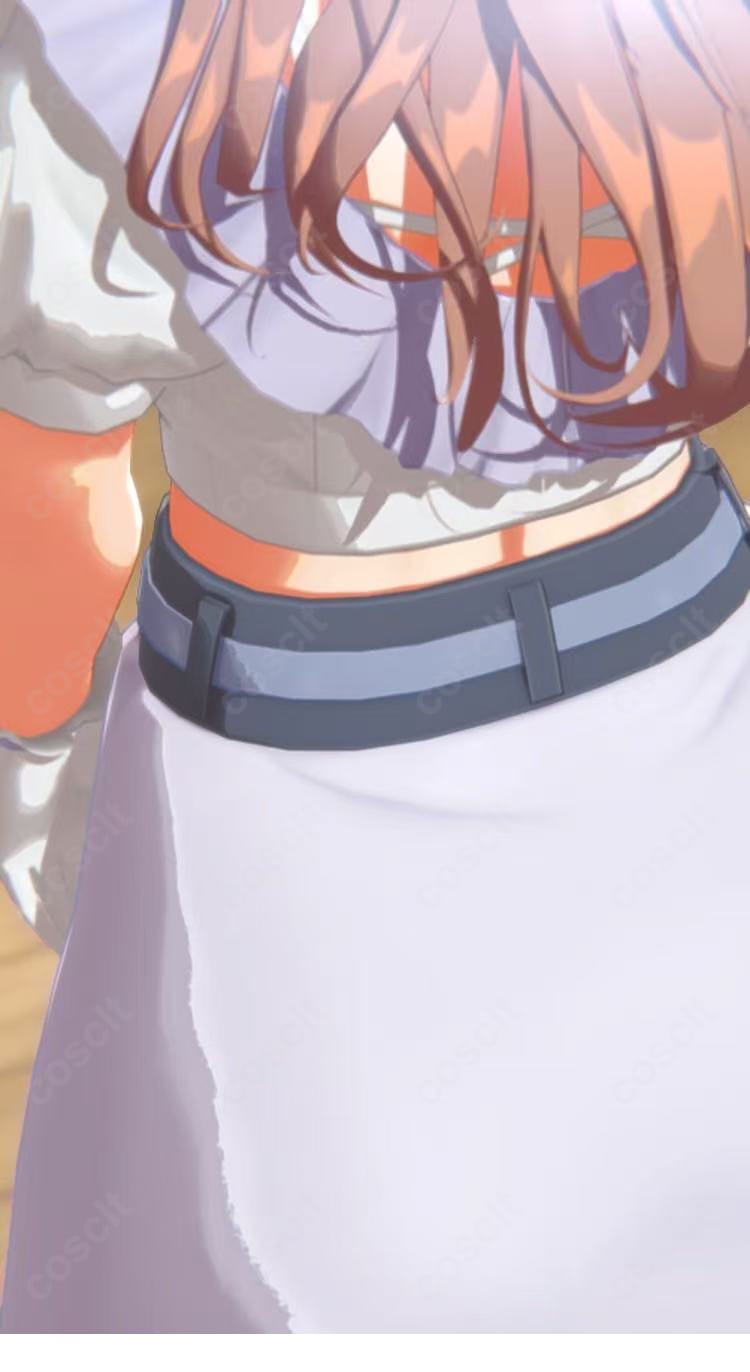 姫崎莉波(りなみ)clumsy trick衣装の首元・襟元装飾アップ|Rinami Himesaki コスプレ衣装 パール仕上げ