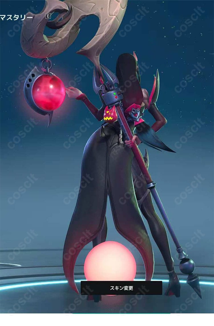 エヴァ(SUPERVIVE)背面画像|ダークで妖艶なデザインを忠実再現したコスプレ衣装