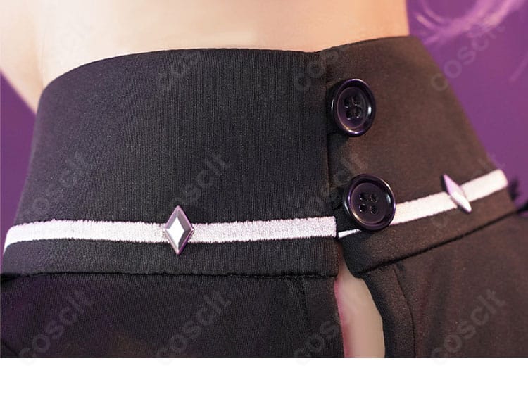 コスプレ衣装 背面襟元とボタン装飾のアップ|原神 ドゥリン