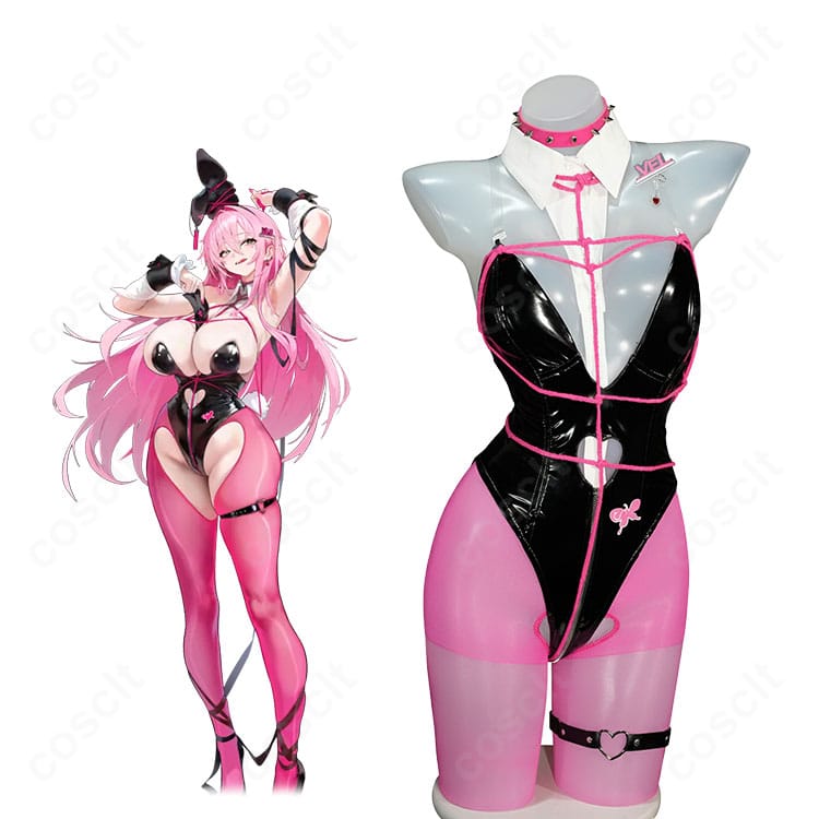 勝利の女神NIKKE ベルベット コスプレ衣装とキャラクター比較図|バニー怪盗スタイル