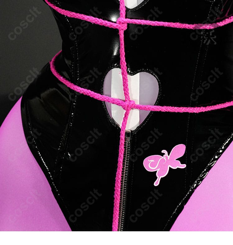 ベルベット コスプレ衣装 腰飾り・紐飾り細部アップ|イベント撮影に最適