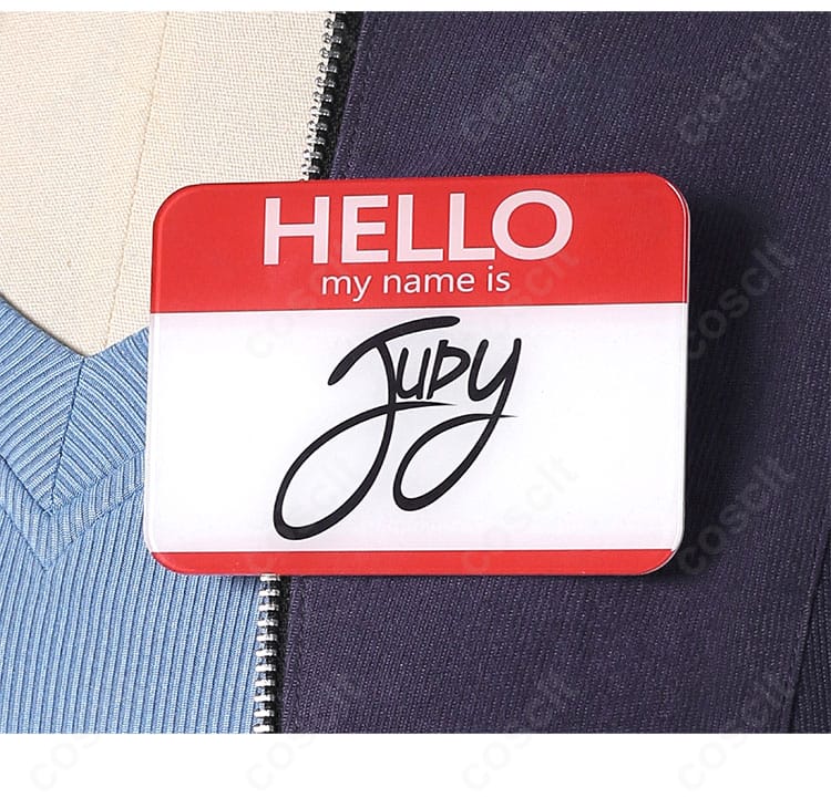 警官制服 胸元バッジ装飾ディテール|ジュディ・ホップス コスプレ 高品質再現