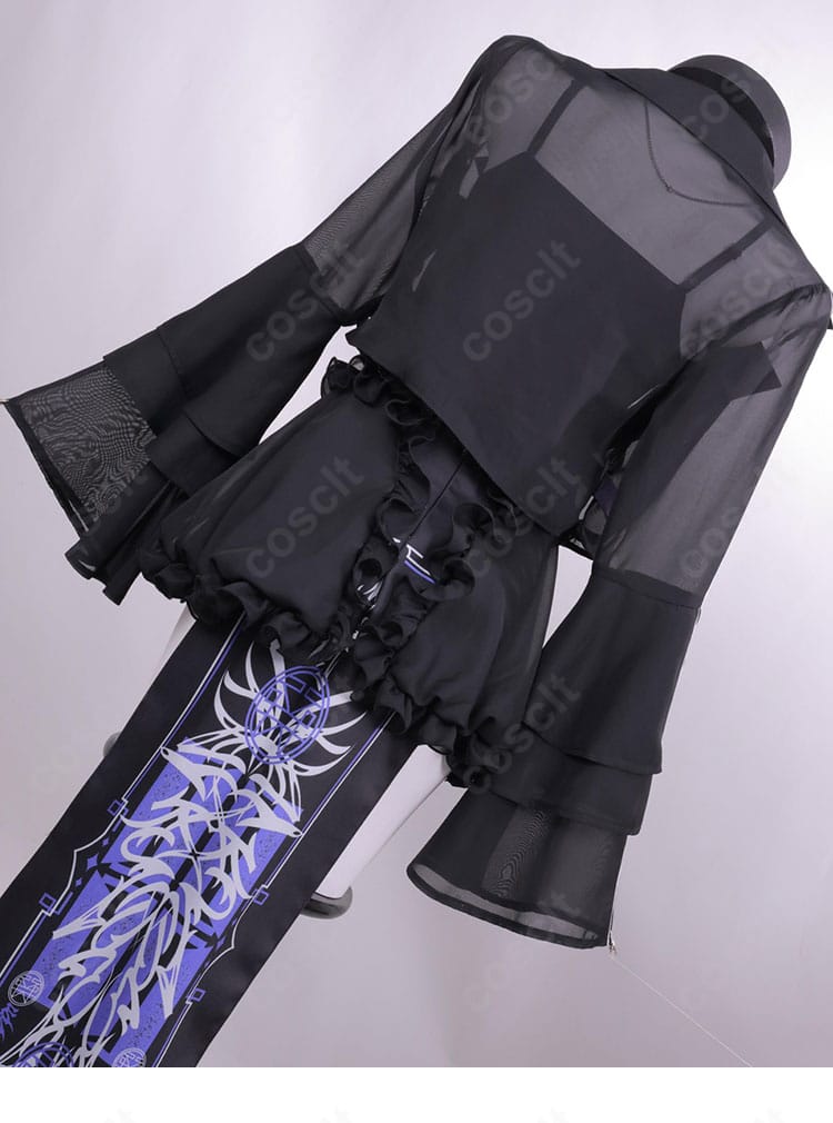 コスプレ衣装 背面全体ディテール|hololive ラプラス・ダークネス