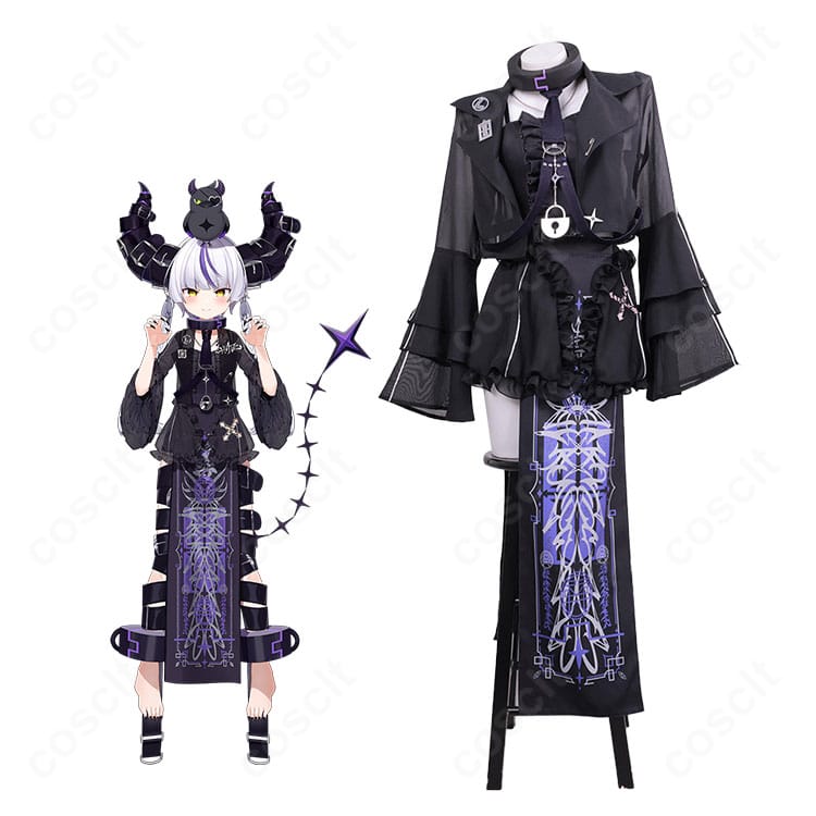 商品角色人物と新衣装コスプレ全体図|ホロライブ ラプラス・ダークネス コスプレ衣装