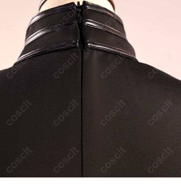 にじさんじ葛葉ヒットマン衣装 背面ファスナー部分のディテール