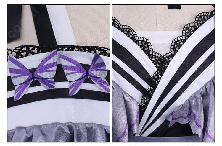 衣装の襟・蝶モチーフ装飾アップ|魔法少女ノ魔女裁判 コスチューム