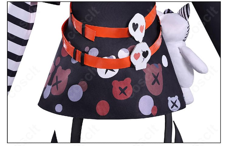 沢渡ココ コスプレ 衣装スカート裾デザイン細部|揺れ感が魅力