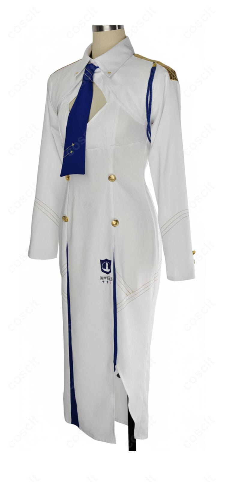 岩櫃アユム コスプレ衣装 側面画像|通常制服のラインとディテールがよく分かる