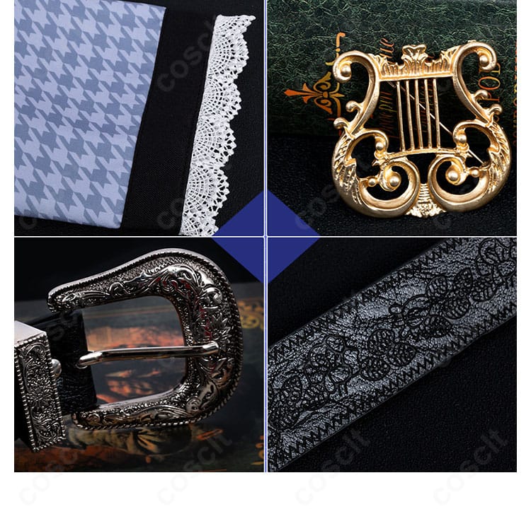 恋と深空 主人公 気ままな旅 コスプレ 外套袖口とベルト装飾の細部