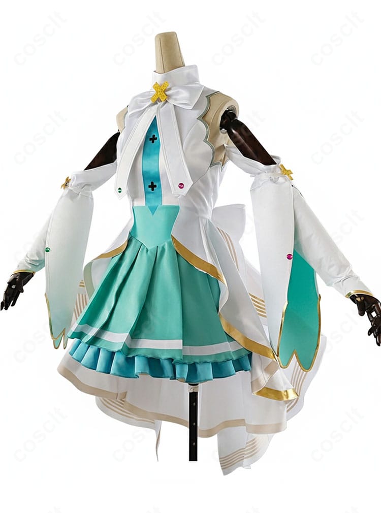 初音ミク 開かれた窓のセカイ コスプレ衣装 側面写真|自然なシルエット