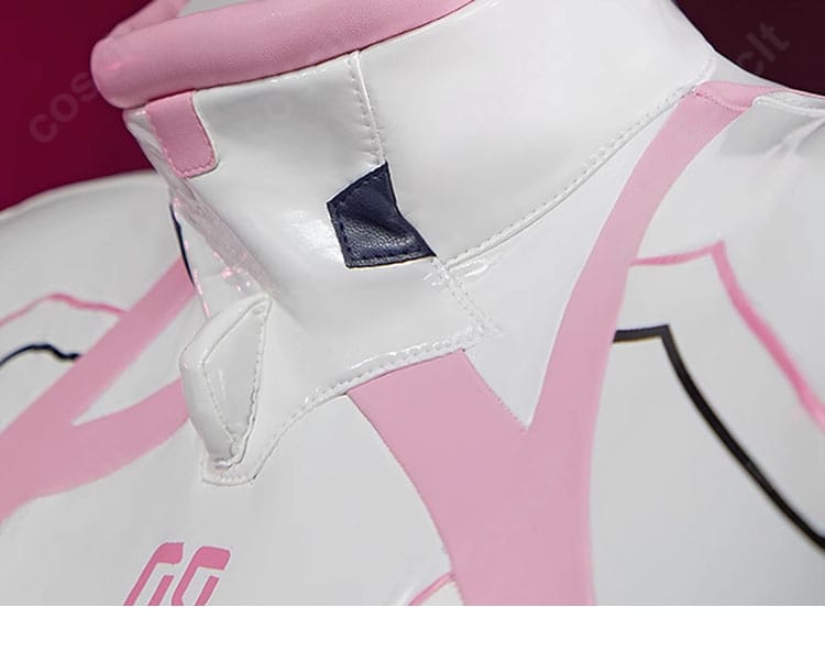 プラグスーツ襟元デザイン細部画像|真希波マリ コスプレ 高品質仕上げ