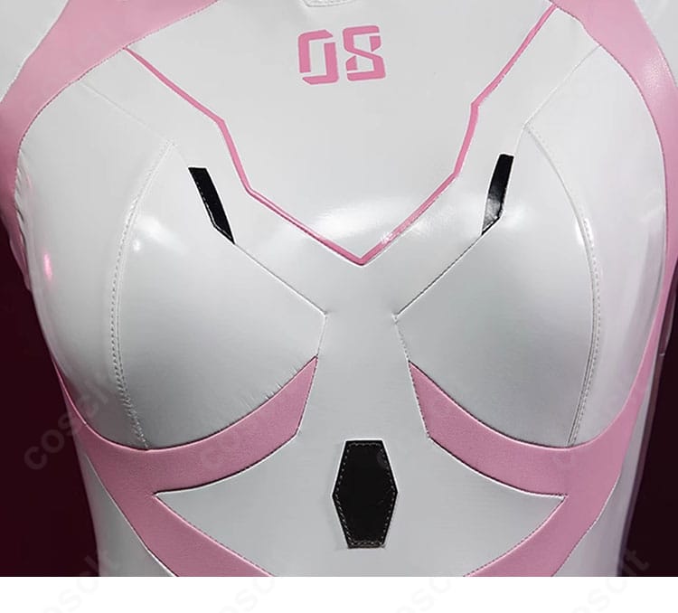 プラグスーツ胸元&衣襟装飾細部画像|シン・エヴァ マリ コスプレディテール