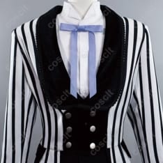 黒執事 シエル・ファントムハイヴ コスプレ衣装｜モノクロのキスVer. 黒白ストライプ礼装 - 2枚目の画像（サムネイル）