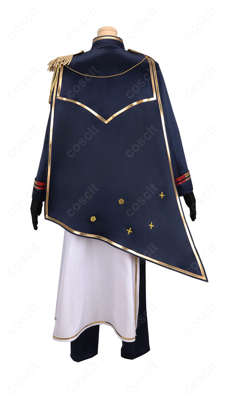 にじさんじ 葛葉 5th Anniversary 共通ステージ コスプレ衣装 背面 全体写真|マントと装飾ディテール