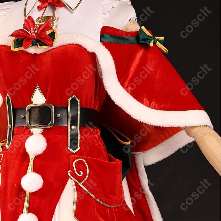 Re:ゼロ エミリア クリスマス記念 コスプレ衣装｜清楚で可憐な冬限定デザイン - 4枚目の画像