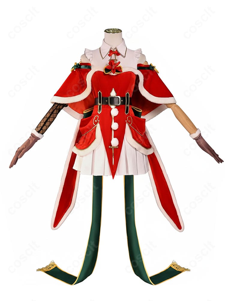 Re:ゼロ エミリア クリスマス記念 コスプレ衣装 正面全身画像|撮影会・イベントにおすすめ