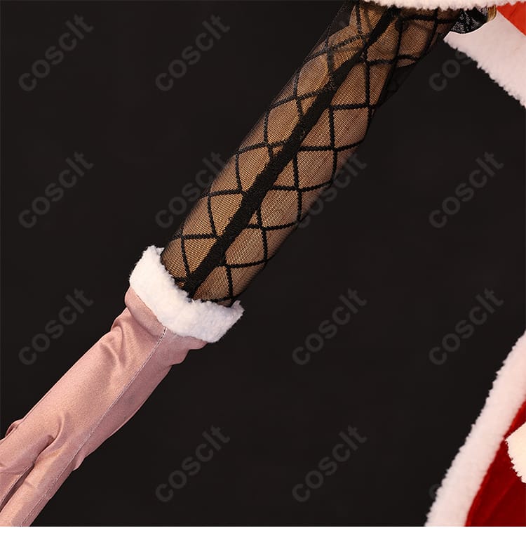エミリア クリスマス記念 コスプレ衣装 袖口・手袋装飾細部画像|優雅な仕上がり