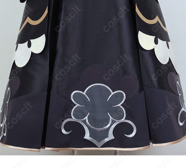 ポケマスEX タロ 25シーズン コスプレ衣装 スカート裾フリル装飾細部アップ