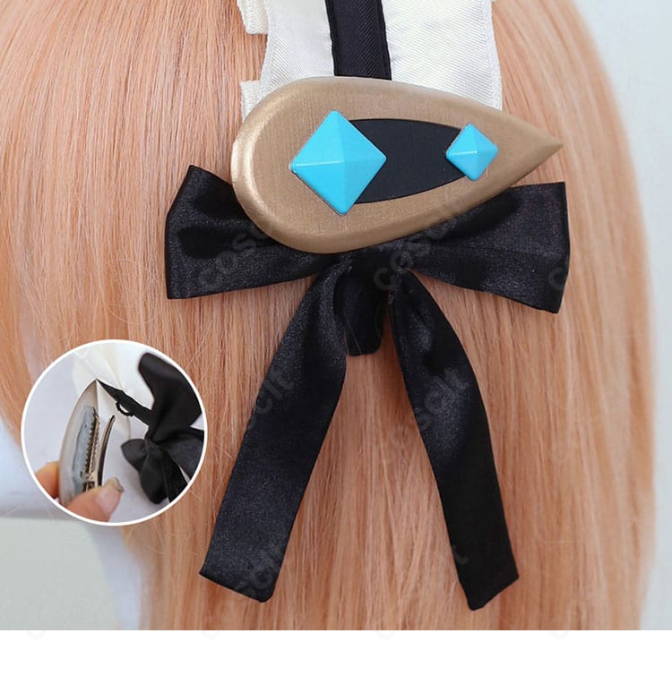 ポケマスEX タロ 25シーズン コスプレ衣装 ヘア飾り側面の立体デザイン写真