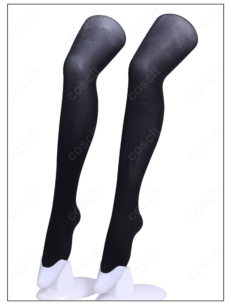 八百歳比名子 コスプレ衣装 ブラックストッキング ディテール