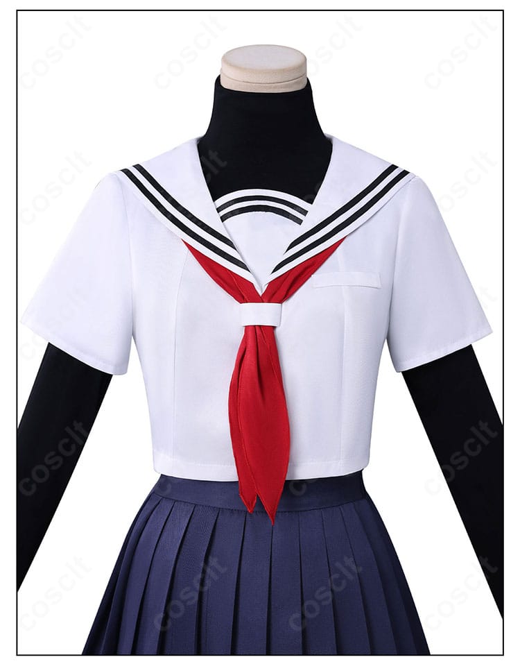 八百歳比名子 コスプレ衣装 襟元ディテール|縫製と装飾の高品質