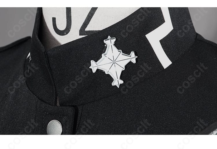 特防隊 戦闘服 コスプレ衣装 衣領ディテール|装飾パーツ細部アップ