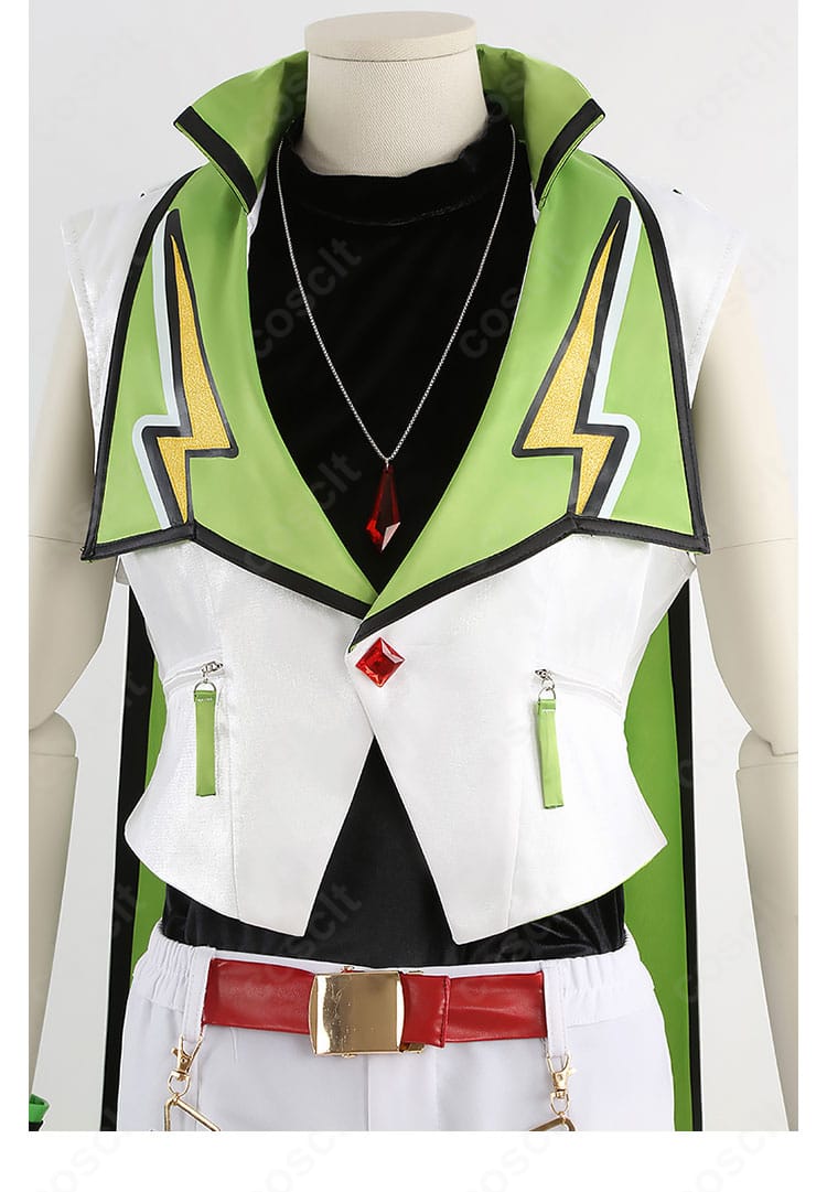 Switch衣装の襟元装飾ディテール。魔法使いユニットらしい意匠を近接で撮影