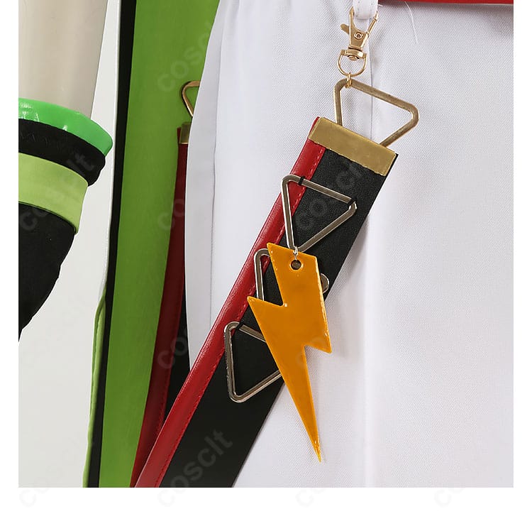 Switch衣装の腰回り装飾ディテール。ベルトや差し色のアクセントが映える