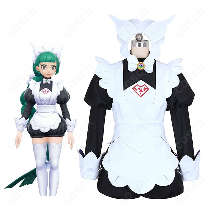 ポケモンレジェンズZA ハルジオ メイド服 コスプレ衣装|キャラビジュアルと衣装デザイン紹介