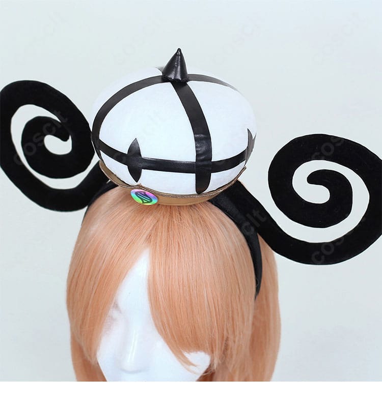 ムク コスプレ ヘッドドレス 側面ディテール