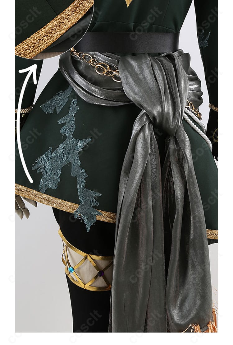 あんスタ Velvet Ship衣装 腰布・背面飾りのディテール写真