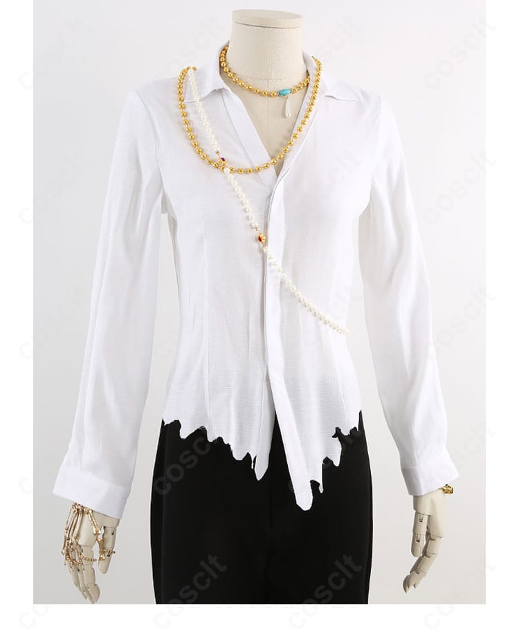 Velvet Ship コスプレ 内搭シャツと首元アクセのディテール写真