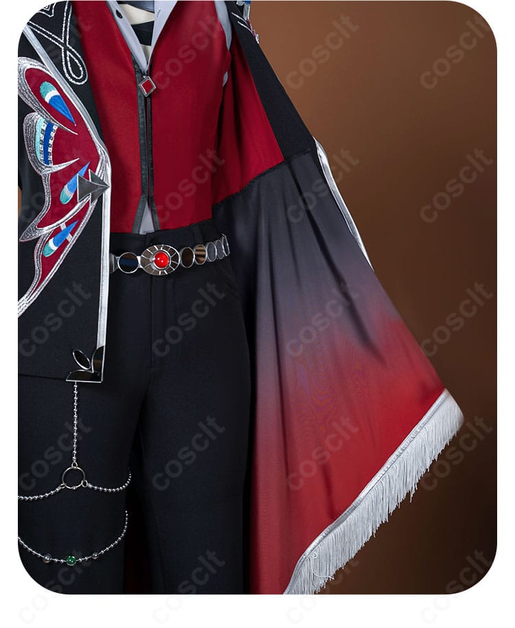 外套の衣摆(裾)装飾細節アップ・動きのあるシルエット